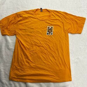 Nba Men's Orange and Yellow T-shirt